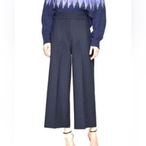 Zara Navy Blue w/ Black Accents 25” Ankle Work Pants S 2 4